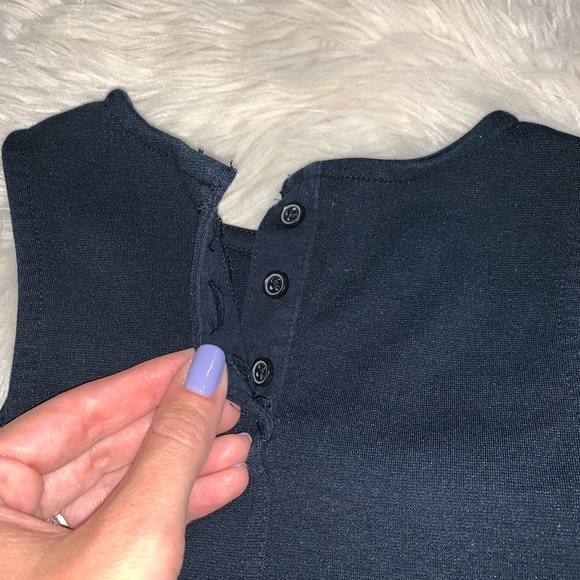 Joe Fresh Navy Sheath Dress w/ Pockets! - Picture 5 of 5